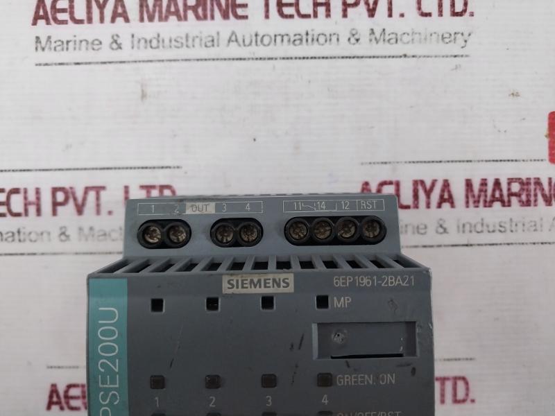 Siemens 6Ep1961-2Ba21 Sitop Pse200U Selectivity Module 4-channel Input Dc 24V