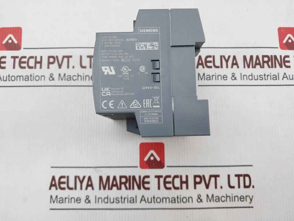 Siemens 6Ep1961-2Ba41 Selectivity Module Dc 24V, 40A Q6R1