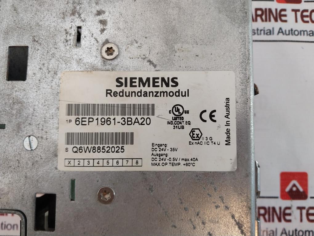 Siemens 6Ep1 961-3Ba20 Sitop Redundancy Module