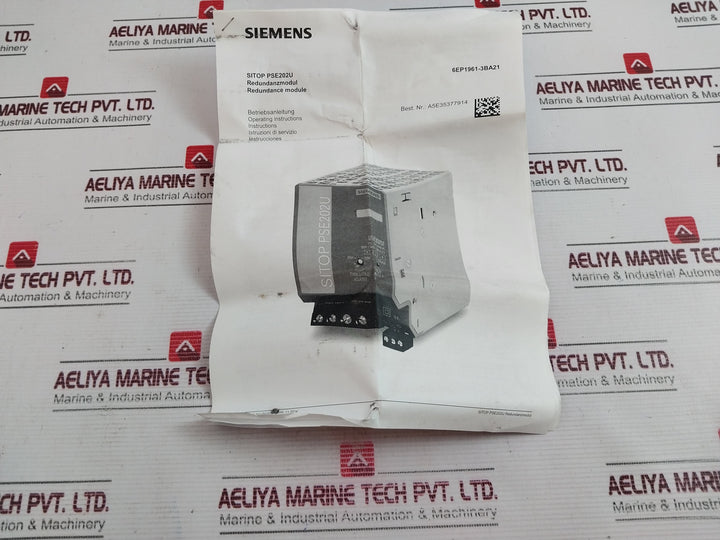 Siemens 6Ep1 961-3Ba21 Power Supply 24V/40A