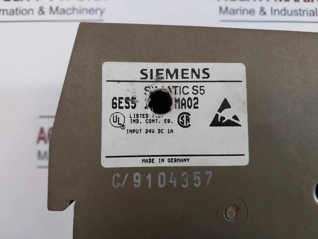 Siemens 6Es5 102-8Ma02 Central Processing Unit Cpu 102 24Vdc 1A C/9104357