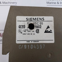 Siemens 6Es5 102-8Ma02 Central Processing Unit Cpu 102 24Vdc 1A C/9104357