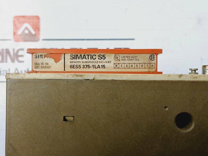 Siemens 6Es5 102-8Ma02 Simatic S5-100U Central Processing Unit 102, 24V Dc 1A