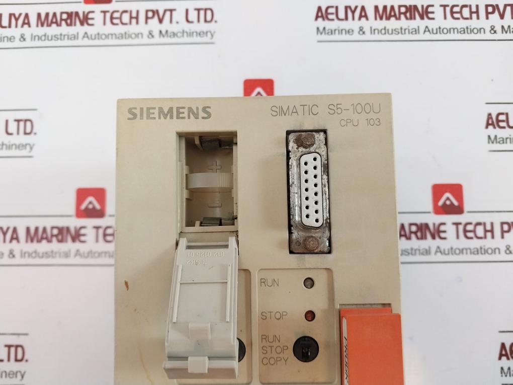 Siemens 6es5 103-8ma03 Simatic S5-100u Central Processing Unit Cpu 103 24vdc 1a