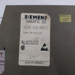 Siemens 6Es5 318-8Ma12 Simatic S5 Interface Module 24V Dc 0.35A