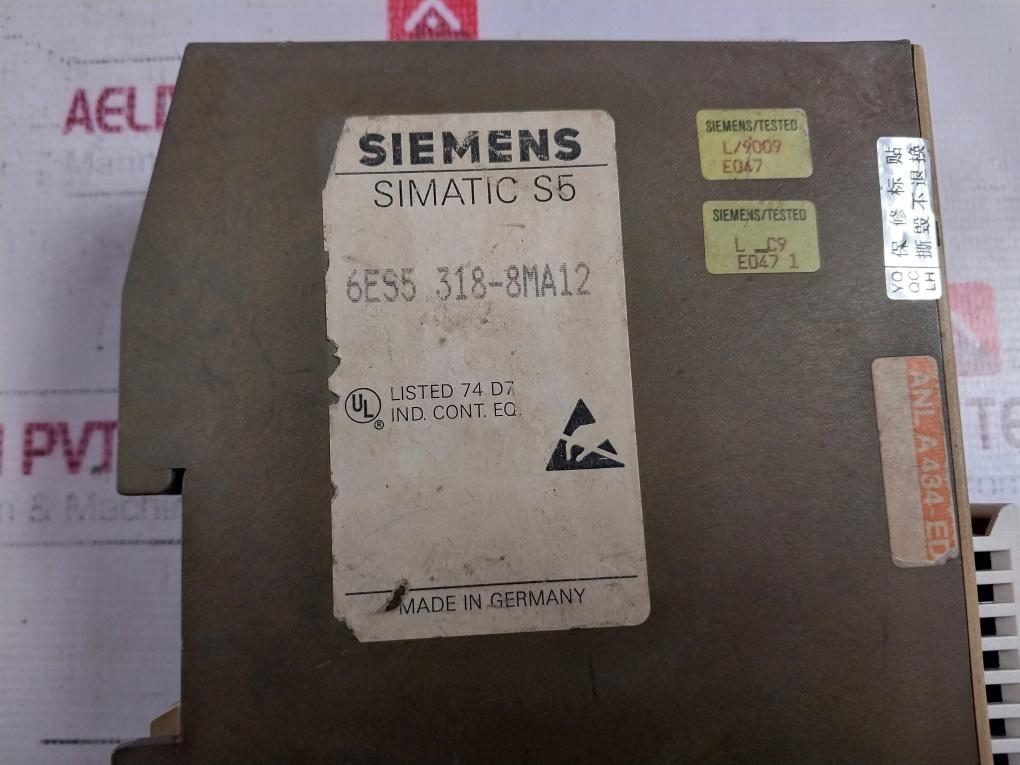 Siemens Simatic S5 6Es5 318-8Ma12 Interface Module Et 100U