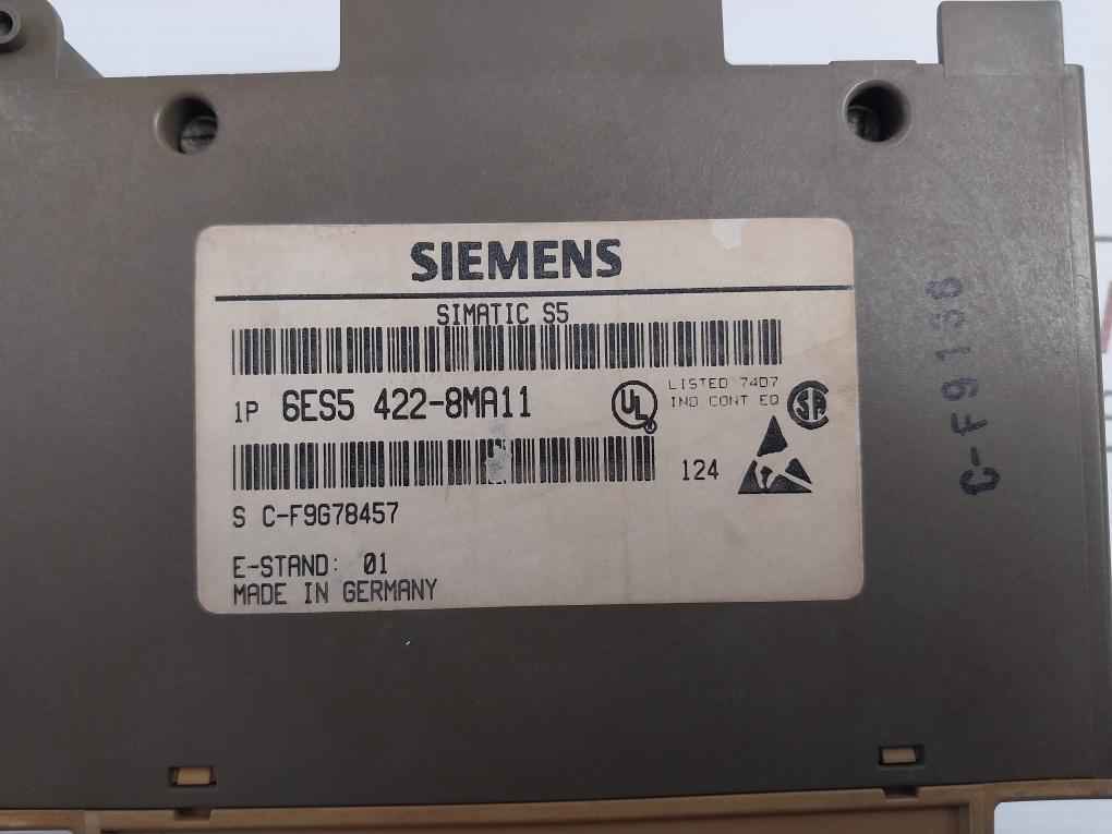 Siemens 6Es5 422-8Ma11 Digital Input Module 16X Dc 24 V