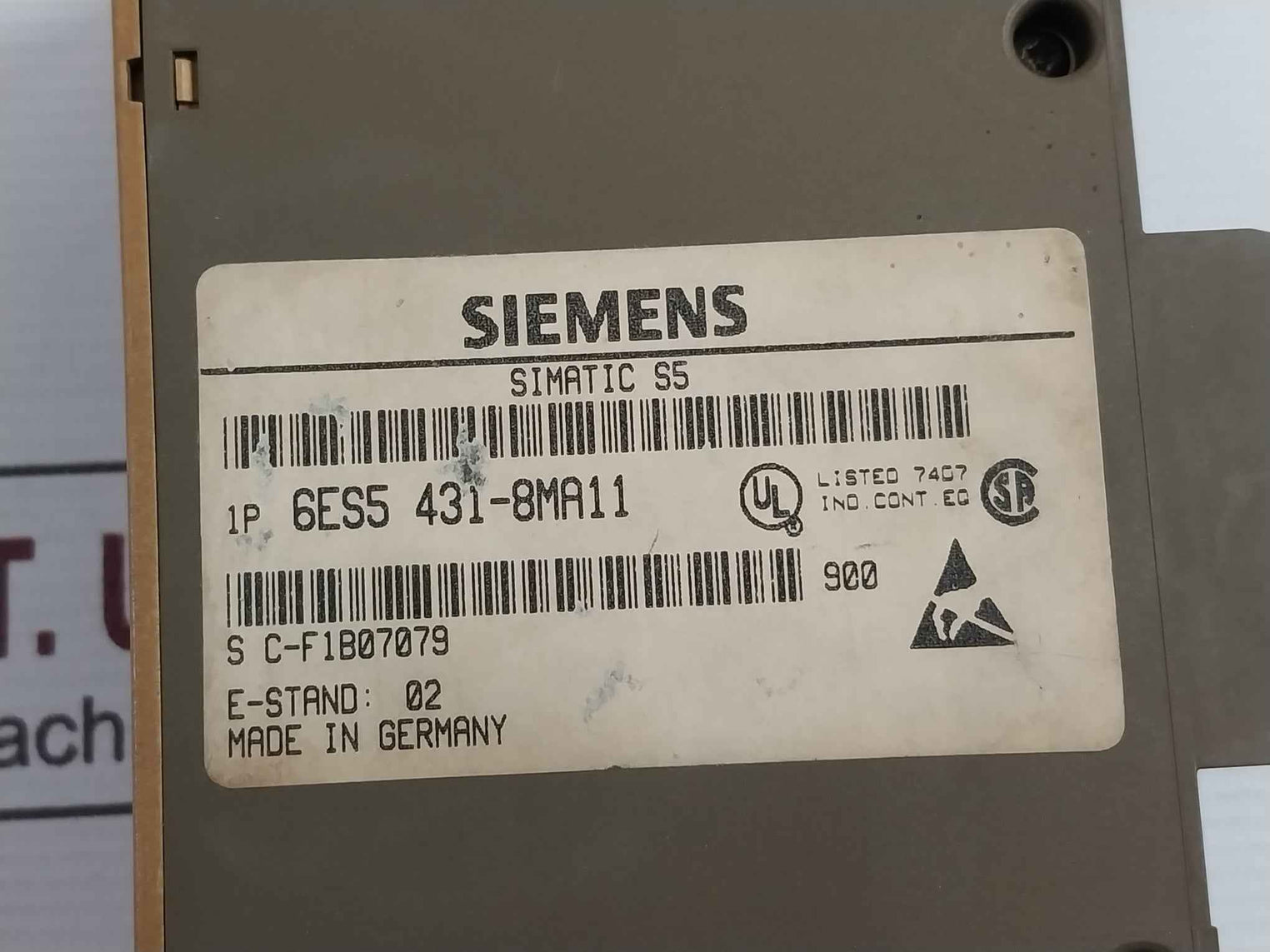 Siemens 6Es5 431-8Ma11 Digital Input Module 8X24Vdc E-stand 02