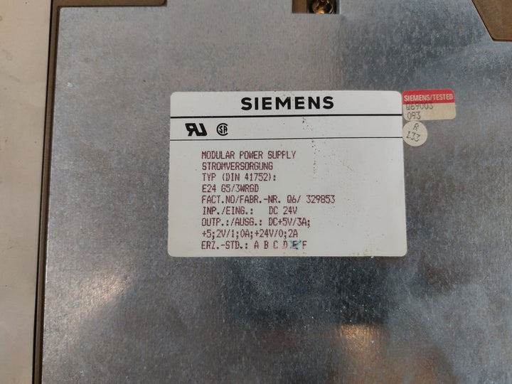 Siemens 6Es5 441-7La11,6Es5 941-7Ua13,6Es5 420-7La11,6Es5 700-0La1 Module Rack