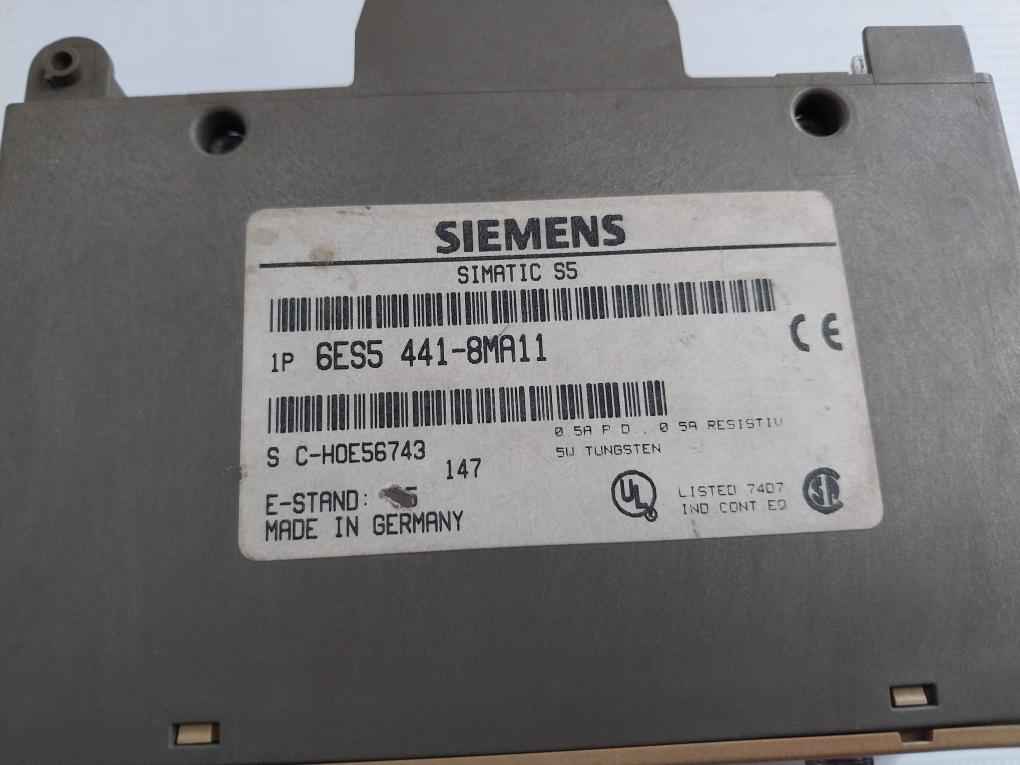 Siemens 6Es5 441-8Ma11 Digital Output Unit 8X24V Dc/0.5A 5W
