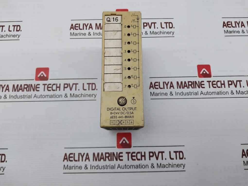 Siemens 6Es5 441-8Ma11 Plc Digital Output Module 8X24V Dc/0.5A