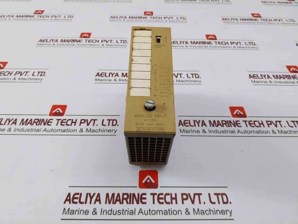 Siemens 6Es5 464-8Mc11 Analog Input Module 4X ±10V