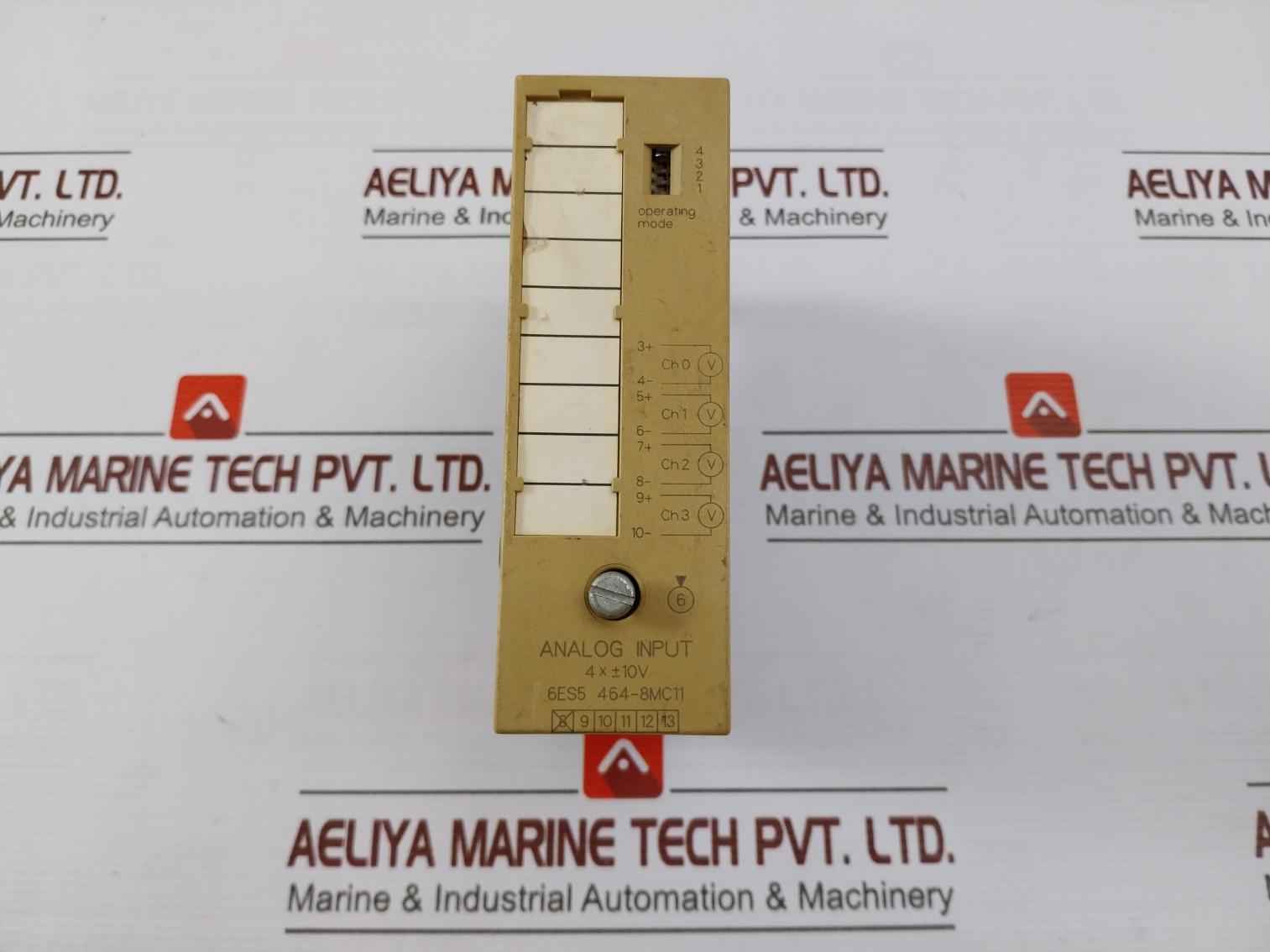 Siemens 6Es5 464-8Mc11 Analog Input Module 4X ±10V