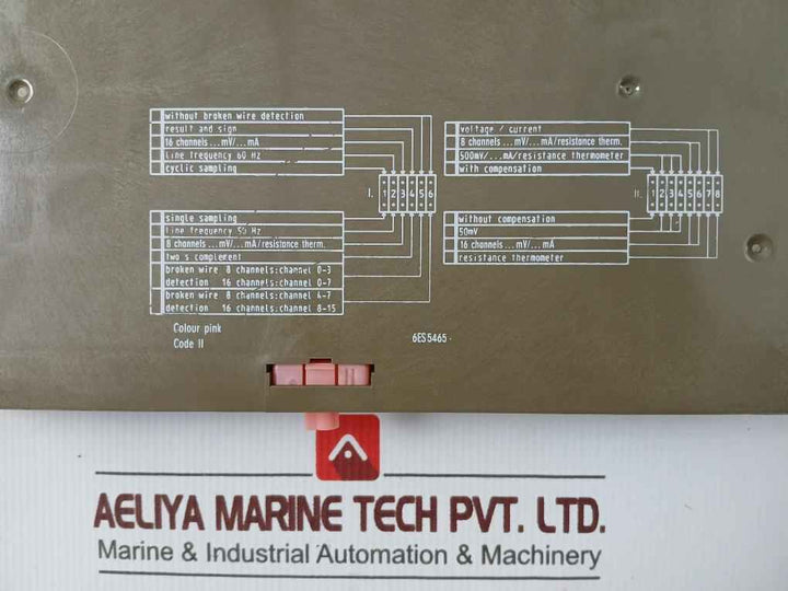 Siemens Simatic S5 6Es5 465-7La11 Analog Input Module 16/8 Channels
