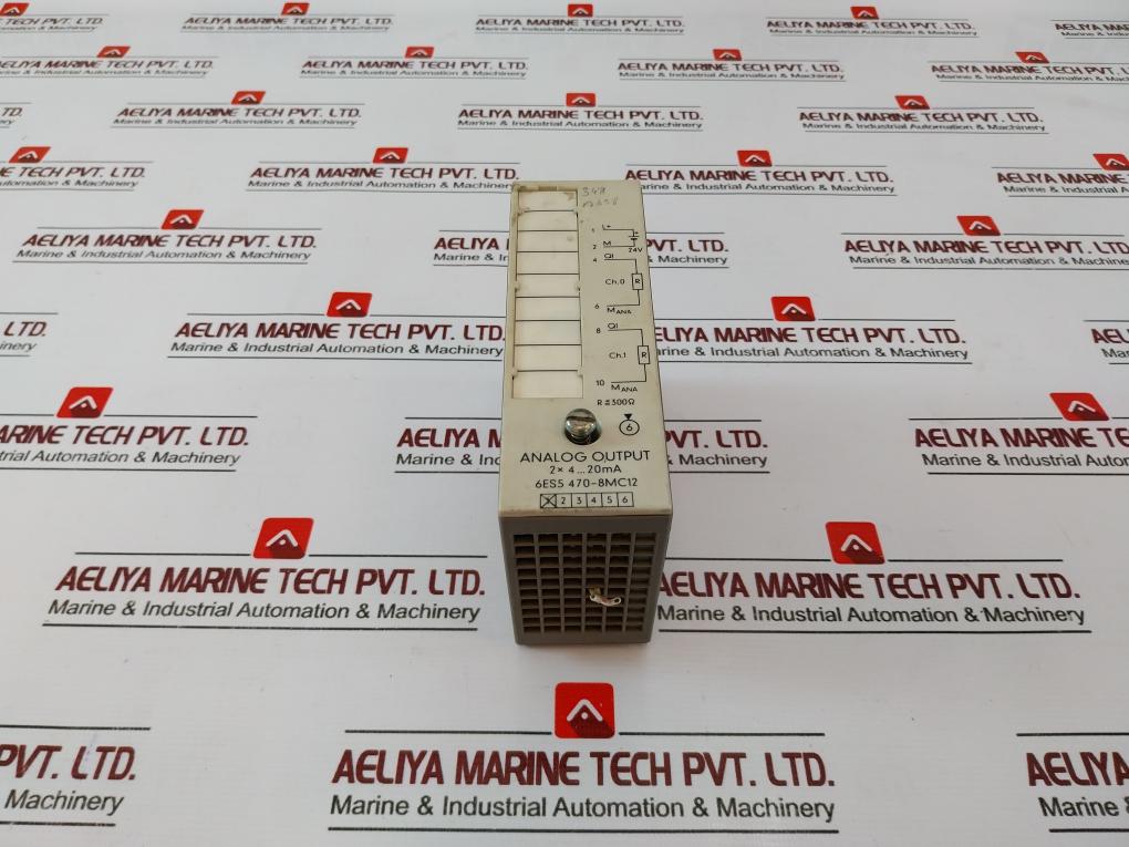 Siemens 6Es5 470-8Mc12 Analog Output Module 2X 4-20Ma