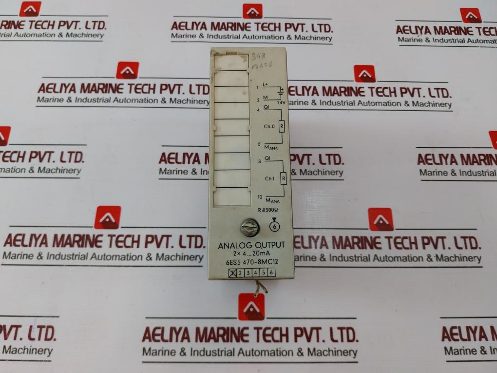 Siemens 6Es5 470-8Mc12 Analog Output Module 2X 4-20Ma