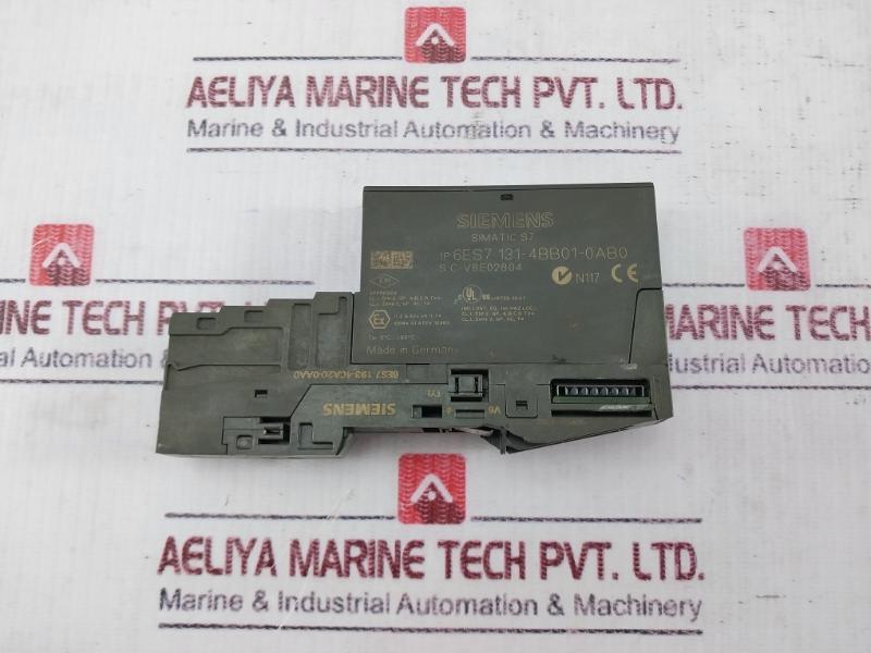 Siemens 6Es7131-4Bb01-0Ab0 Electronic Module W/ Terminal Block 193-4Ca20-0Aa0