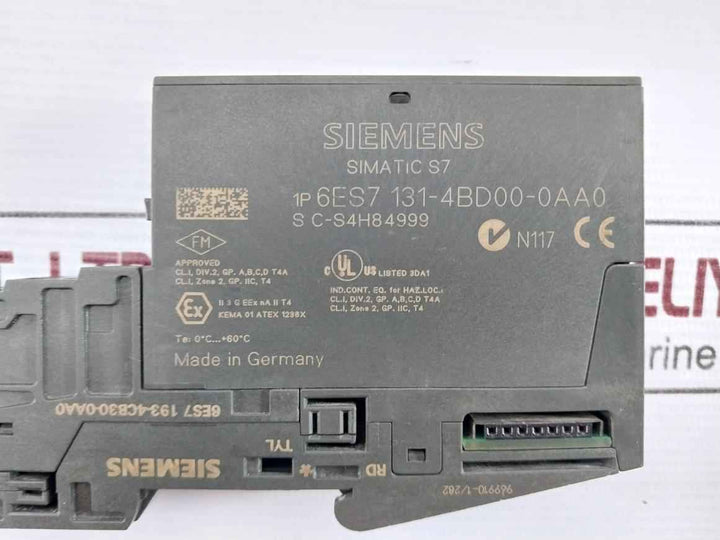 Siemens 6Es7 131-4Bd00-0Aa0 Digital Input Electronic Module Simatic S7 Dc24V