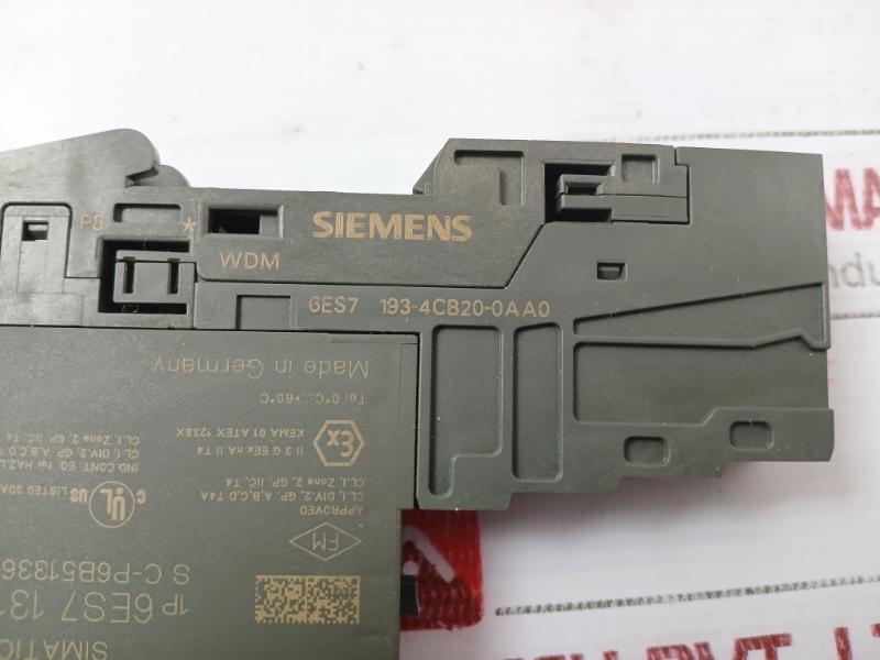 Siemens 6Es7 131-4Bd00-0Aa0 Electronic Module Dc24V 0C To +60C Wdm