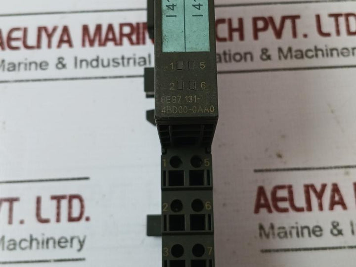 Siemens Simatic S7 6Es7 131-4Bd00-0Aa0 Electronic Module Dc24V 1P Cl.I, Zone 2, Gp.Iic, T4