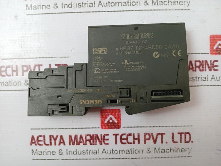 Siemens Simatic S7 6Es7 131-4Bd00-0Aa0 Electronic Module Dc24V 1P Cl.I, Zone 2, Gp.Iic, T4