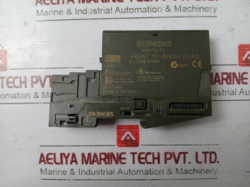 Siemens Simatic S7 6Es7 131-4Bd01-0Aa0 Electronic Module Dc24V 6Es7 193-4Cb10-0Aa0