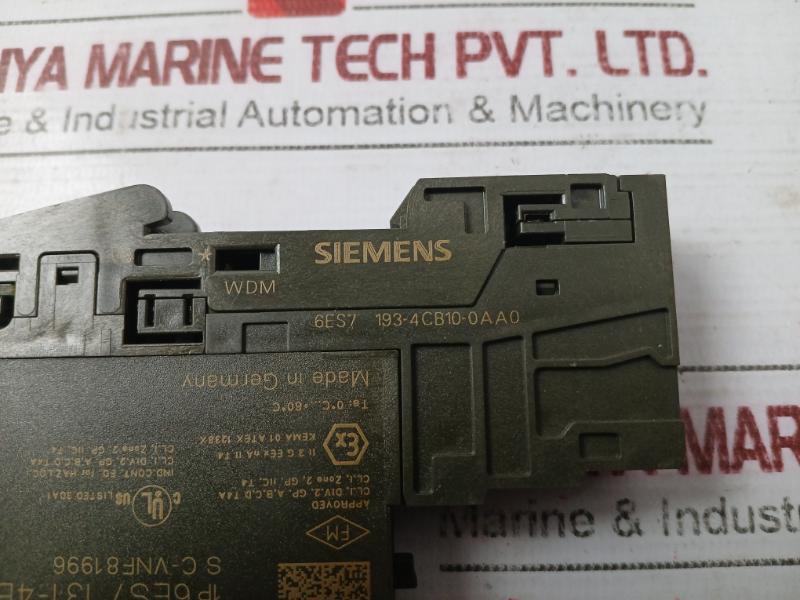 Siemens Simatic S7 6Es7 131-4Bd01-0Aa0 Electronic Module Dc24V 6Es7 193-4Cb10-0Aa0