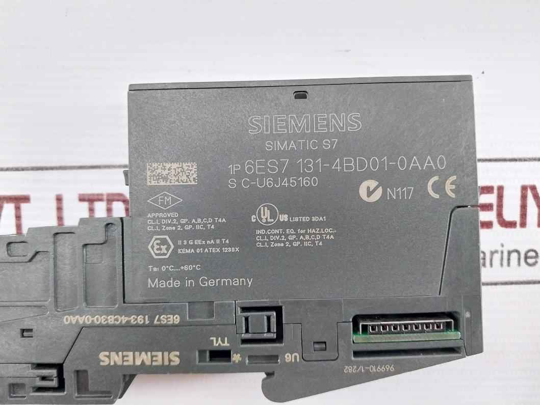 Siemens 6Es7 131-4Bd01-0Aa0 Simatic S7 Digital Input Module 0C+60C Dc24V