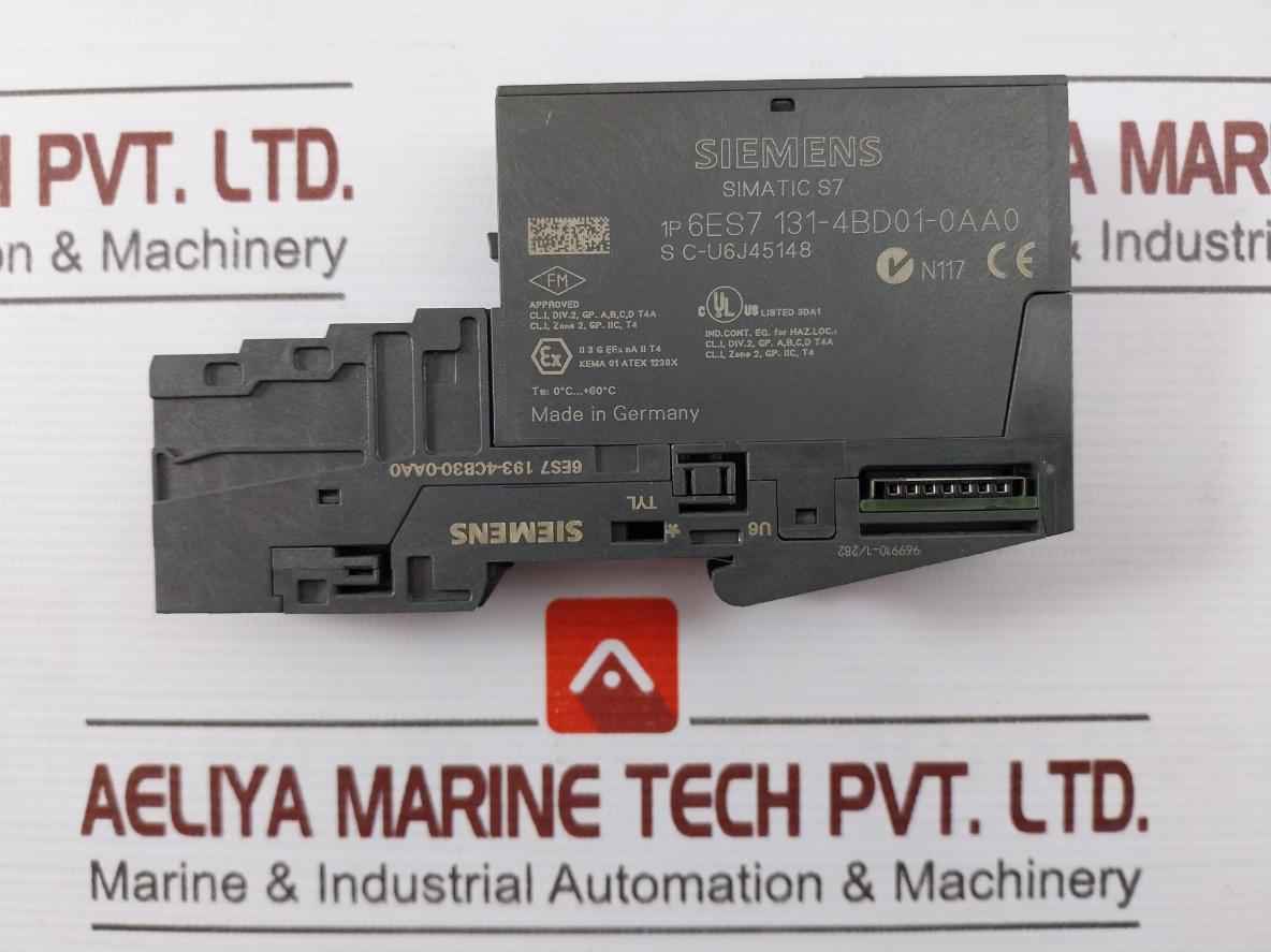 Siemens 6Es7 131-4Bd01-0Aa0 Terminal Module 969910-1/282 Dc 24V