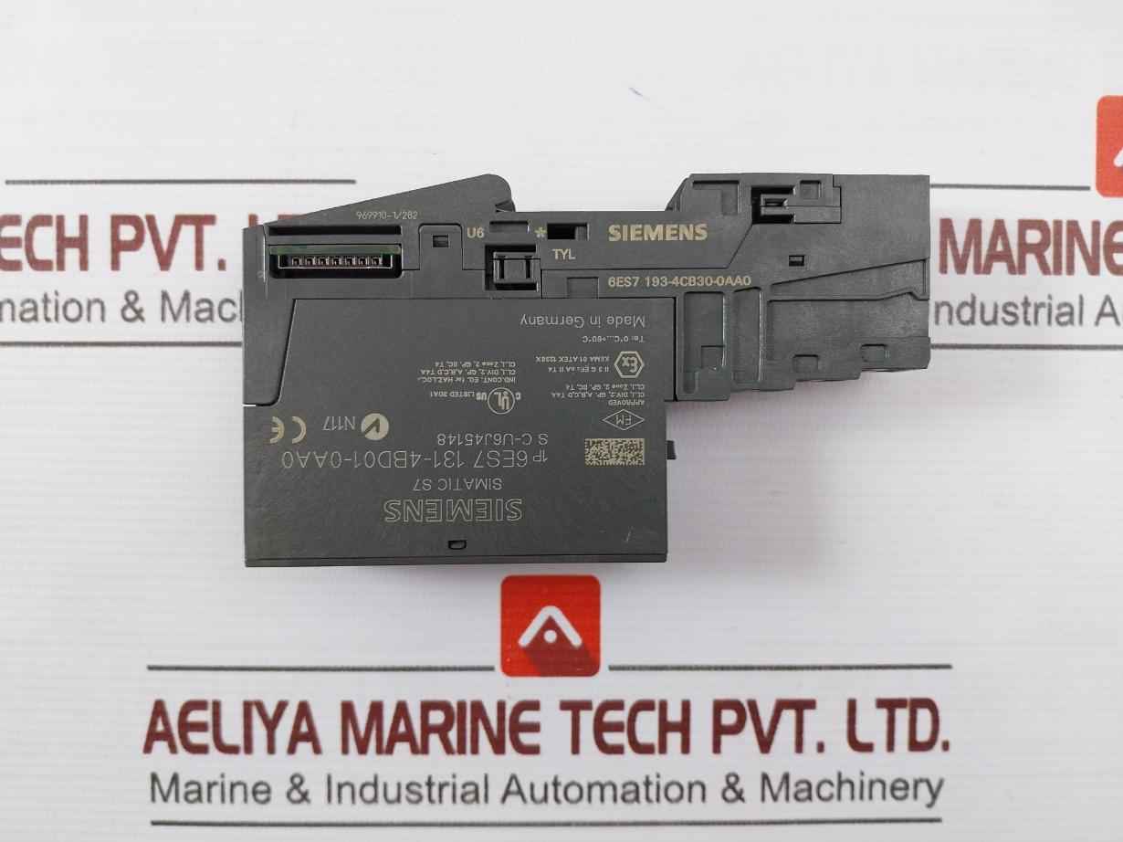 Siemens 6Es7 131-4Bd01-0Aa0 Terminal Module 969910-1/282 Dc 24V