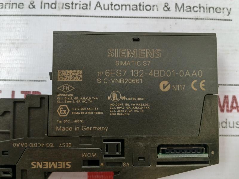 Siemens Simatic S7 6Es7 132-4Bd01-0Aa0 Digital Input Electronic Module S C-vnb20661