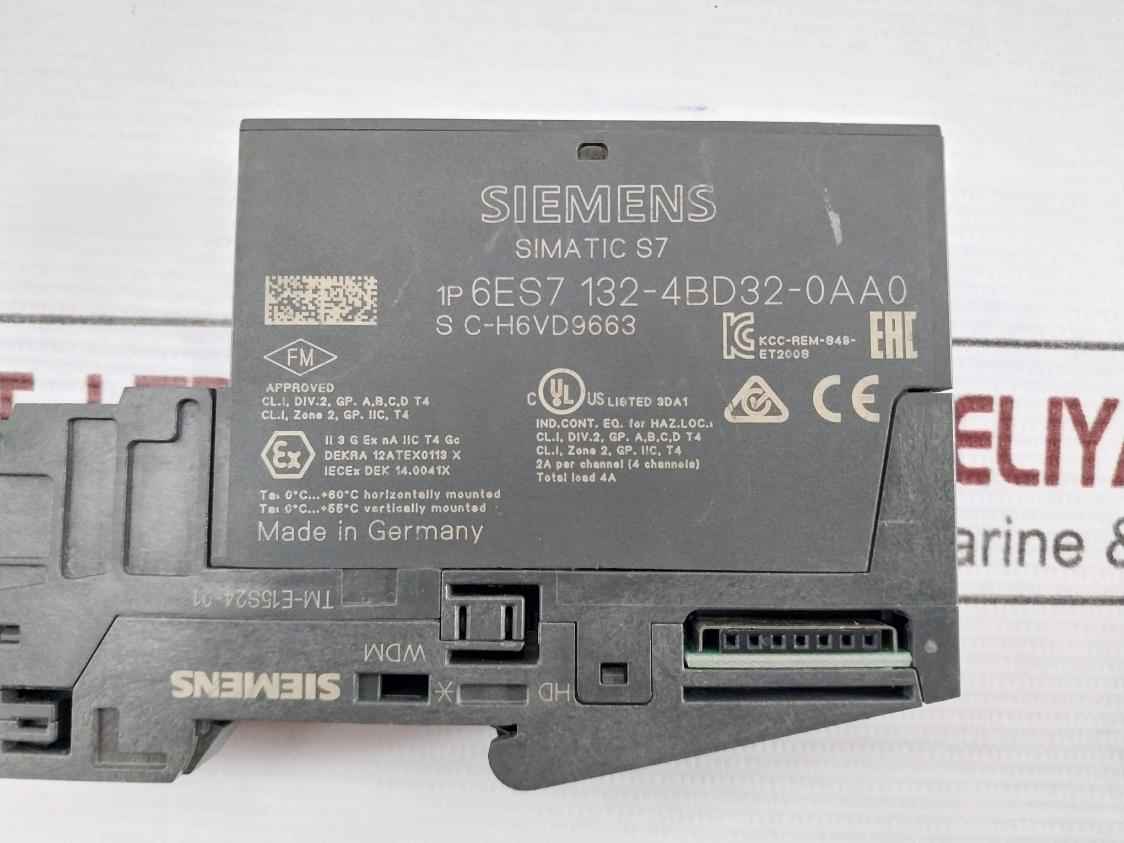 Siemens 6Es7 132-4Bd32-0Aa0 Simatic S7 Electronic Module Dc24V/2A