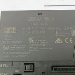 Siemens 6Es7 132-4Bf00-0Aa0 Electronics Module Dc24V/0.5A 24 Vdc E01