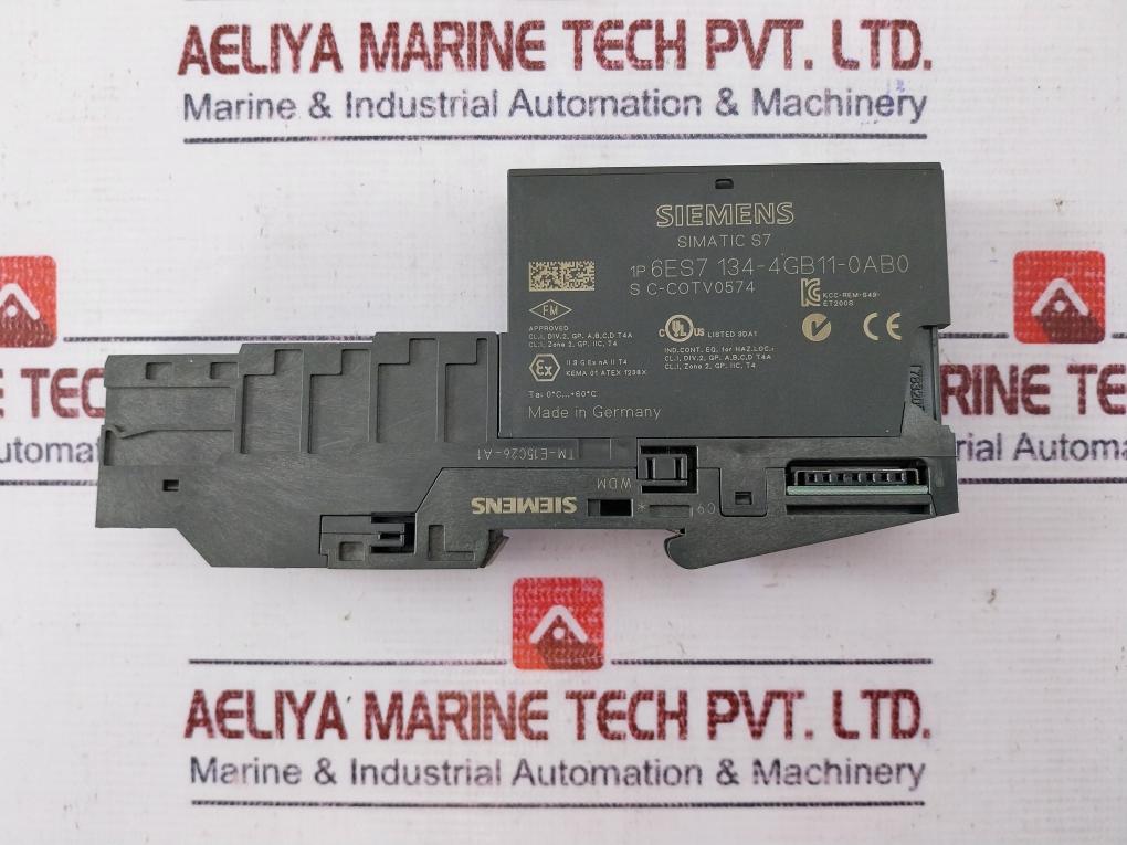 Siemens Simatic S7 6Es7 134-4Gb11-0Ab0 I 4 Wire Electronic Module