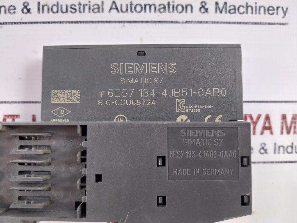 Siemens 6Es7 134-4Jb51-0Ab0 Electronics & Termination Module 6Es7 193-4Ja00-0Aa0