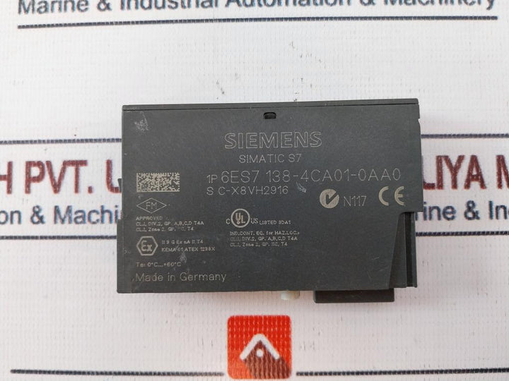 Siemens 6Es7 138-4Ca01-0Aa0 Digital Input Module