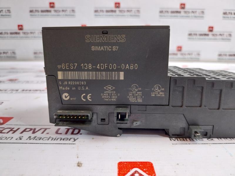 Siemens 6Es7 138-4Df00-0Ab0 Simatic S7 Electronic Module 24V