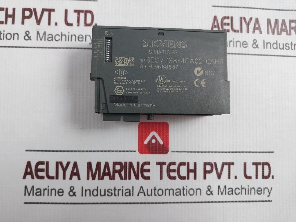 SIEMENS 6ES7 138-4FA02-0AB0 PROFIsafe Simatic S7 Module DC 24V