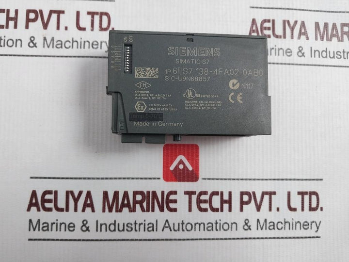 SIEMENS 6ES7 138-4FA02-0AB0 PROFIsafe Simatic S7 Module DC 24V