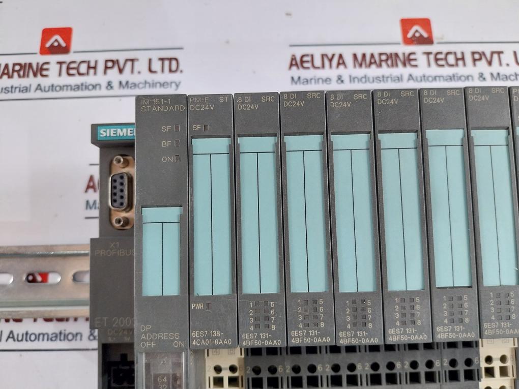 Siemens 6Es7 151-1Aa05-0Ab0,138-4Ca01-0Aa0,131-4Bf50-0Aa0,132-4Bf50-0Aa0 Rack