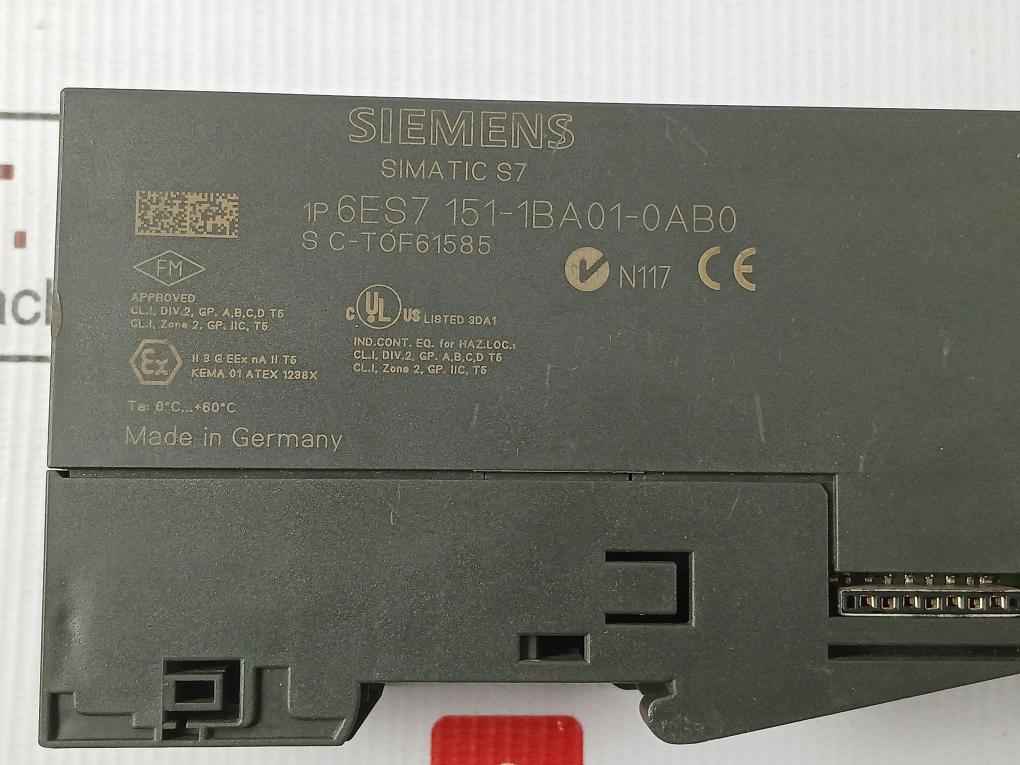 Siemens 6Es7 151-1Ba01-0Ab0 Interface Module Dc24V