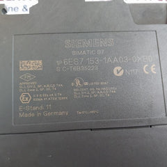 Siemens 6Es7 153-1Aa03-0Xb0(Interface Module),6Es7 321-1Bh02-0Aa0(Input Module),6Es7 322-1Hh01-0Aa0(Output Module) Module Rack