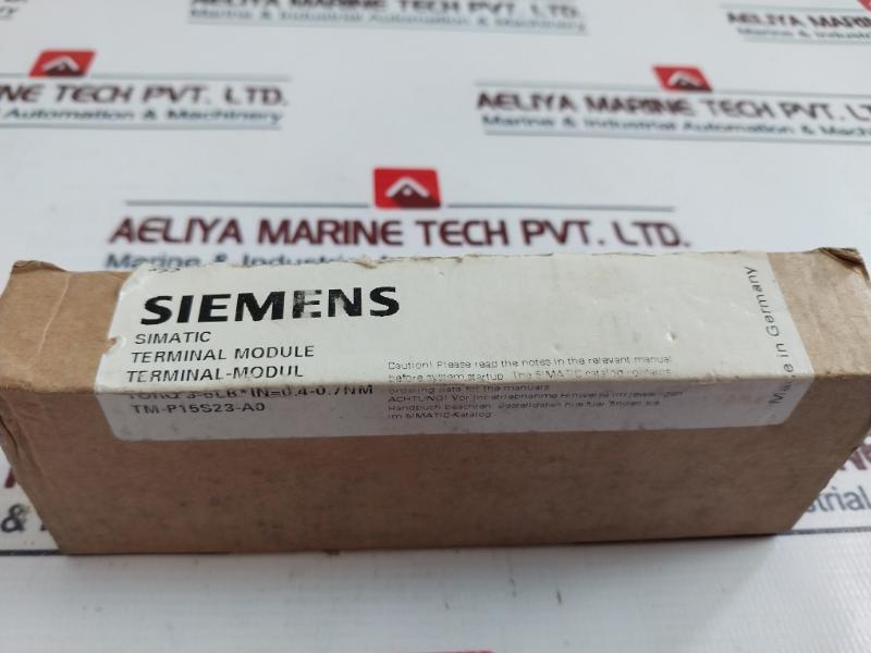 Siemens 6Es7 193-4Cc20-0Aa0 Simatic Terminal Module Tm-p15S23-a1