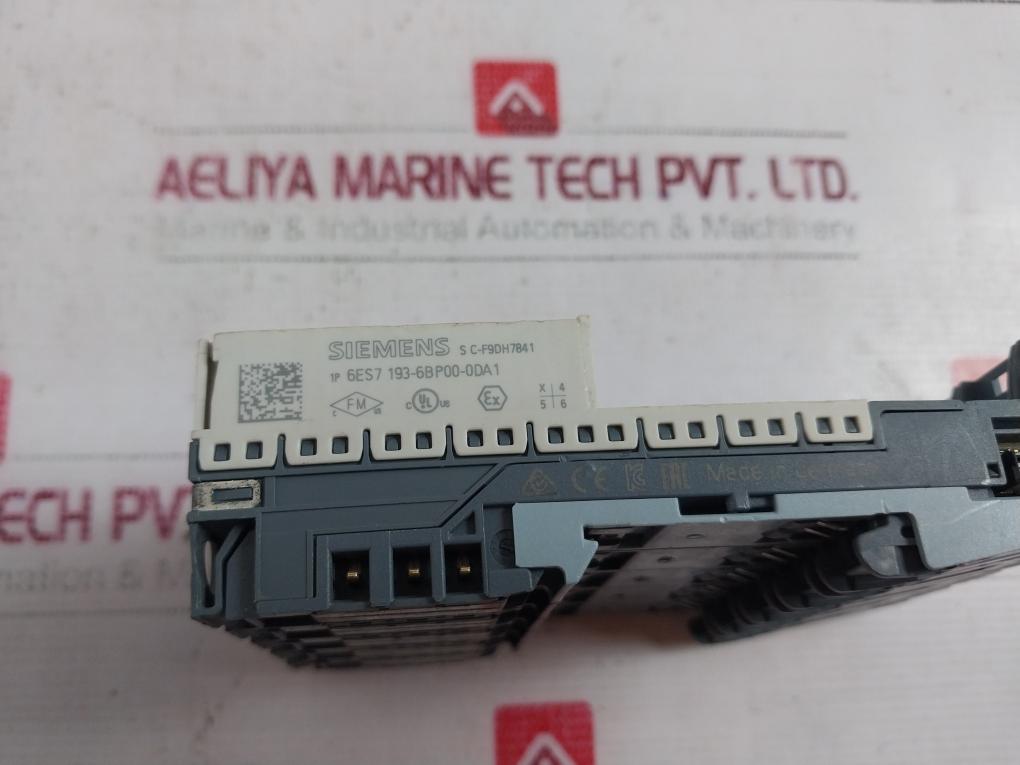 Siemens 6Es7193-6Bp00-0Ba0 Base Unit Bu15-p10+A0+2B Push In Terminal