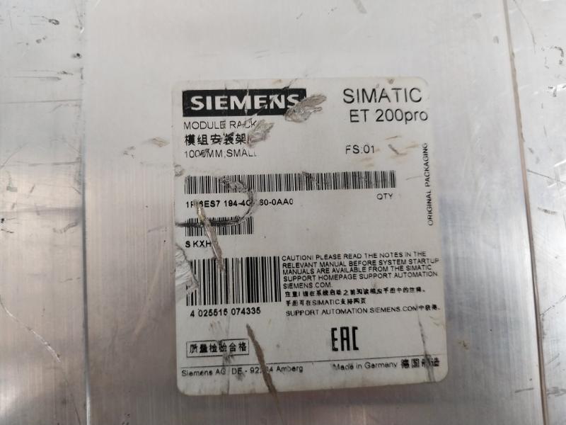 Siemens 6ES7 194-4AD00-0AA0 SIMATIC ET 200PRO IM 154-1 DP Module 500A1
