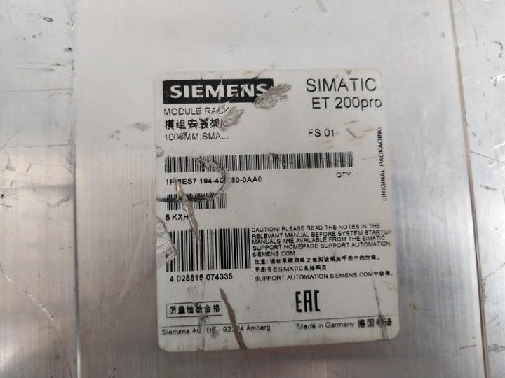 Siemens 6ES7 194-4AD00-0AA0 SIMATIC ET 200PRO IM 154-1 DP Module 500A1