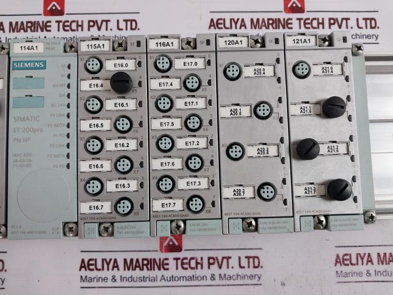 Siemens 6Es7 194-4Aj00-0Aa0 Connecting Module Et 200Pro Dc 24V