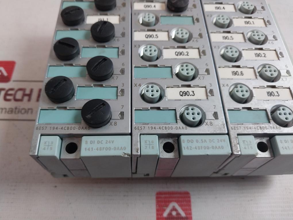 Siemens 6Es7 194-4Cb00-0Aa0 I/O Connection Module 141-4Bf00-0Aa0 8 Di Dc 24V
