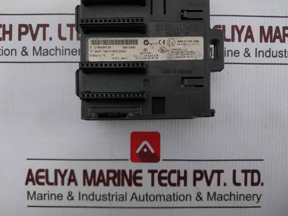 Siemens 6Es7 195-7Hb00-0Xa0 Bus Module Bm 2X40