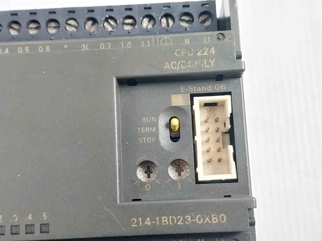 Siemens 6es7 214-1bd23-0xb0 Cpu 224 Compact Unit Power Supply 250vac 2a